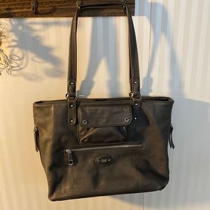 Grey tote bag